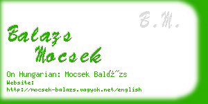 balazs mocsek business card